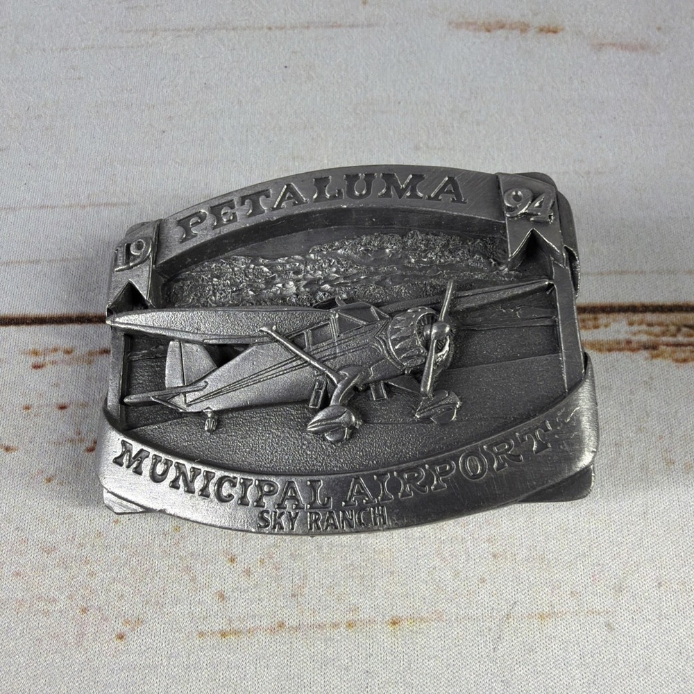 Petaluma Municipal Airport Sky Ranch Belt Buckle 96 of 500 Limited Edition 1994